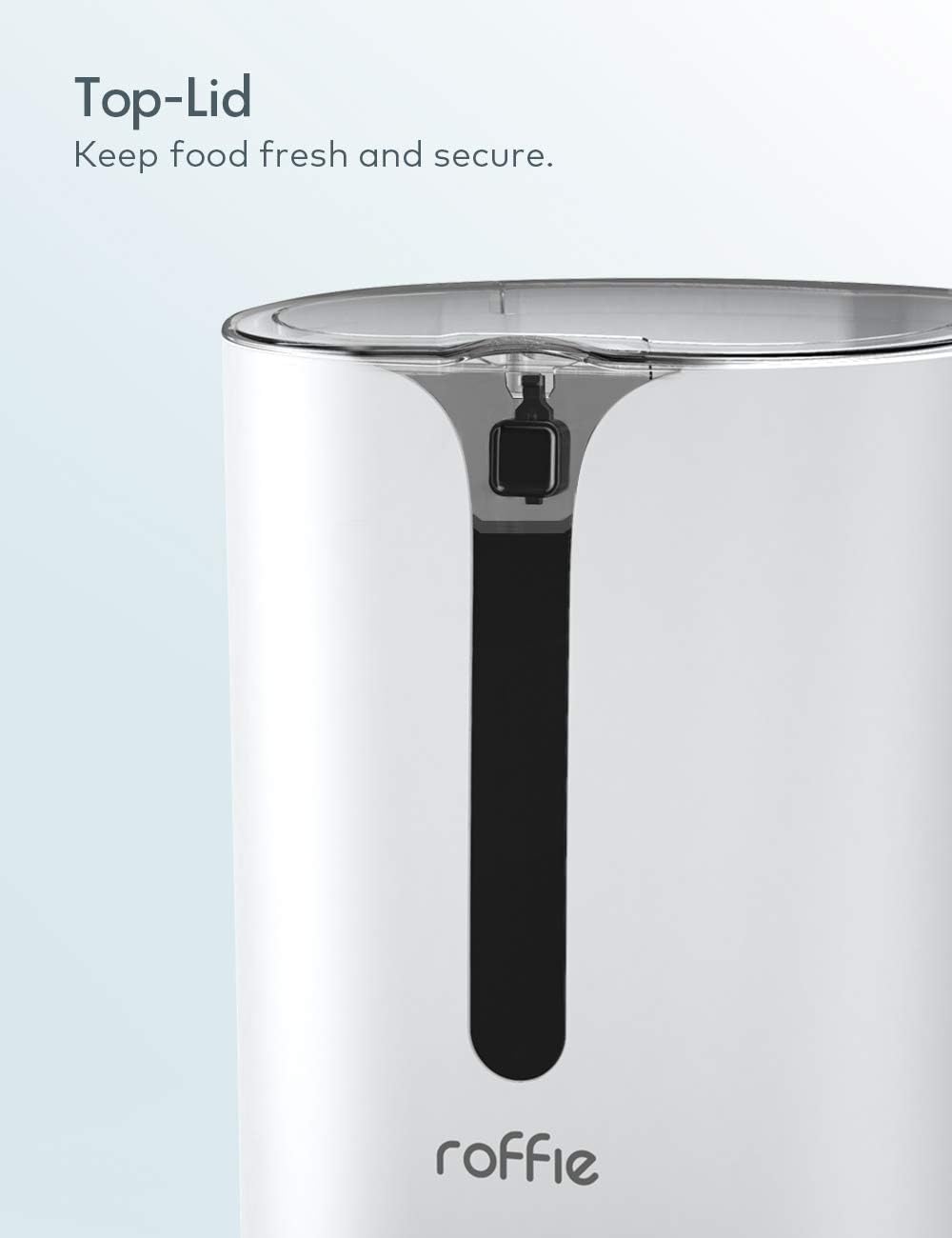 Pet Supplies : Roffie Automatic Cat Feeder 7L Dog Food Dispenser for Small Pets with Distribution Alarms, Portion Control, Voice Recorder and Programmable Timer for up to 4 Meals per Day : 