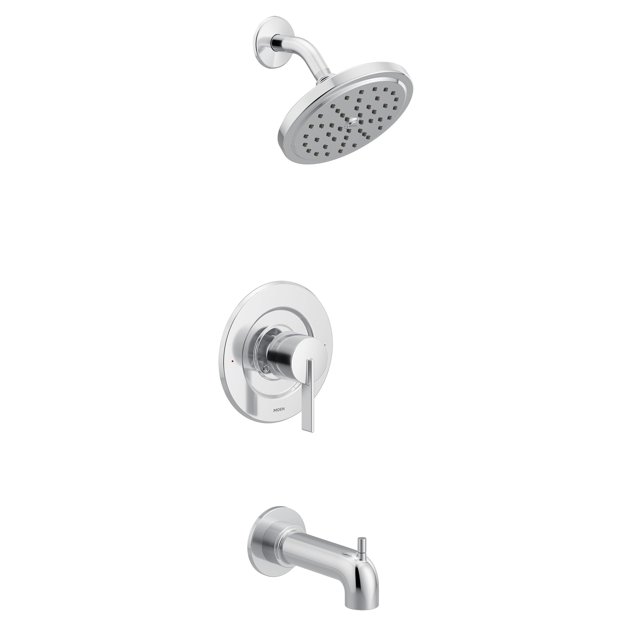 Photo 1 of Moen T2263EP Cia Eco-Performance Posi-Temp 1-Handle Tub and Shower Faucet Trim Kit, Valve Required, Chrome