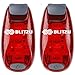 4 Pack LED Safety Light, Clip on Reflective Gear Lights for Walking at Night, Running, Jogging, High Visibility Strobe Light Accessories for Runners, Kids, Hiking, Kayak, Cycling, Camping, Boat Red