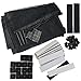 Magnetic Screen Door – Yookat Full Frame Velcro, Magnets Snap Shut Automatically, Fits Door Size Up to 34” x 82” Heavy Duty Reinforced Mesh Curtain Ultra Seal Super Fine Fly Mesh (Black)
