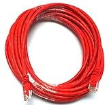 Importer520 50FT CAT5 CAT5e RJ45 PATCH ETHERNET NETWORK CABLE 50 FT For PC, Mac, Laptop, PS2, PS3, XBox, and XBox 360, Red