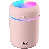 LtYioe Colorful Cool Mini Humidifier, USB Personal Desktop Humidifier for Car, Office Room, Bedroom,etc. Auto Shut-Off, 2 Mis