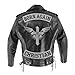 VEGASBEE Born Again Reflective Fabric Embroidered Iron-ON Patch Biker Jacket Rider Vest TOP Rocker 12 USA