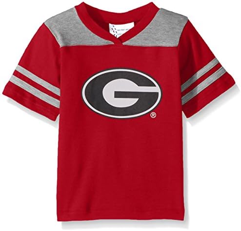 NCAA Georgia Bulldogs Toddler Boys Football Shirt, Red, 2