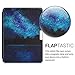 kwmobile Case Compatible with Kobo Aura Edition 2 - PU e-Reader Cover - Cosmic Forest Blue/Black