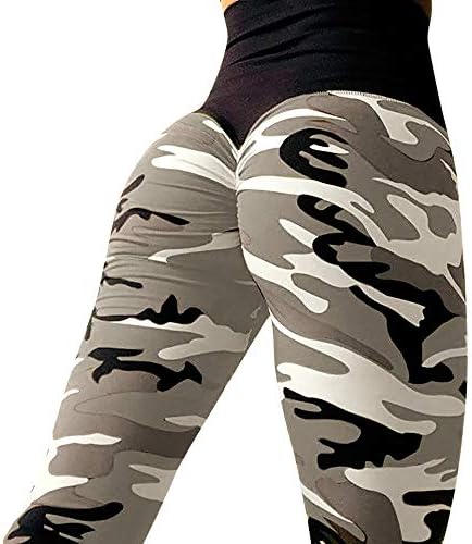 Women's Fashion High Waist Yoga Fitness Leggings Trousers Running Gym StretchWool Printed Pants