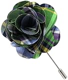 100% Silk Danbury Plaid Apple Lapel Pin