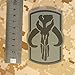 ACU Gray Star Wars Boba Fett Mandalorian Bounty Hunter PVC Rubber 3D Velcro Patch