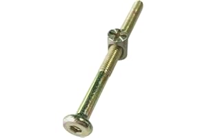 Baby Bed Crib Screws Hardware Replacement Kit, 10-Set M6x70 mm Hex Socket Head Bolt and Barrel Nuts Assortment Kit