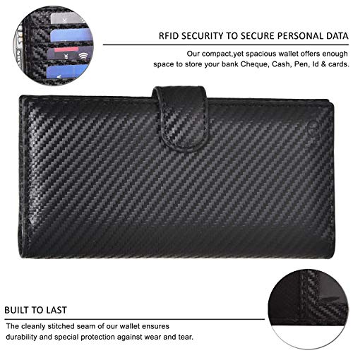Checkbook Cover for Duplicate Checks Leather RFID Secure Wallet for