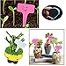 Garden Flower Plant Grass Seed Dispenser,Mini Garden Hand Tool Plant Sets Adjustable Size Disseminator Seeding Sower Dibber and Widger Hole Puncher with Plant Label State Tags(Green)