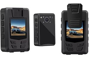 JieSuDa Q5 4K Body Camera Police Body Camera,64G Memory 2 Inch Display Premium Portable Body Camera Lightweight and Portable Clear Night Vision for Home Outdoor Law Enforcement