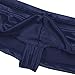 FEESHOW Men's Shiny Low Rise Bikini Briefs Bulge Pouch Cheeky Underwear Swimwear Dark Navy XX-Large (waistline:32.0-42.0