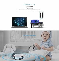 EAI YDLIDAR X4 360 Degree 2D LIDAR Lidar Range 10M