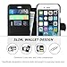 iPhone 6S Case iPhone 6 Case, SHIELDON Genuine Leather Wallet Case Slim Flip Case Cover with Stand Function & Credit Card Slots [Magnetic Flap Closure] for iPhone 6S/6, Black