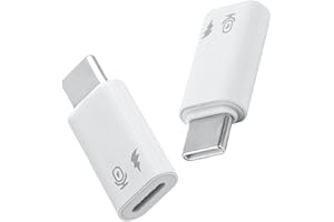 2pcs Lightning Female to USB-C Male Adapter, Microphone Sound Card OTG Charging Adapter Compatible with iPhone 17 16 15 14 iP