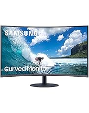 Samsung Monitor T55 32 Inch |32" Curved Monitor (LC32T550FDNXZA) - Curved, 1000R, 1080P, 4ms, AMD Freesync, HDMI, DP