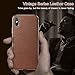 LOHASIC for iPhone X Case Xs Case Slim Leather Luxury PU Soft Flexible Bumper Defender Non-Slip Grip Anti-Scratch Shockproof Protective Cover Cases Compatible with iPhone X 10 Xs 5.8 inch (Brown)