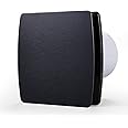 Amazon.com: Zeyzer Black Bathroom Fan 110 CFM 1.0 Sone 5.9" Duct Square ...