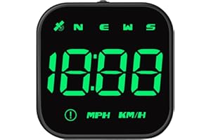 WURAWUS GPS Speedometer Digital Heads Up Display for Cars, Multi-Function Universal Car HUD Display for All Vehicles
