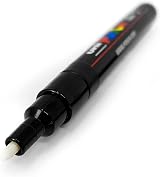 Posca White Paint Markers Set PC-1MR PC-1M PC-3M 0.7-1.8mm view 7