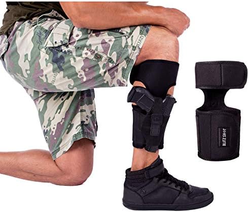 Ankle Holster for Concealed Carry | Adjustable Ankle Holster w. Strong Hoop&Loop for Men and Women - Ankle Holster for Glock 43 42 36 26 19, Smith&Wesson M&P Shield Bodyguard,Ruger LCP LC9, Sig Sauer