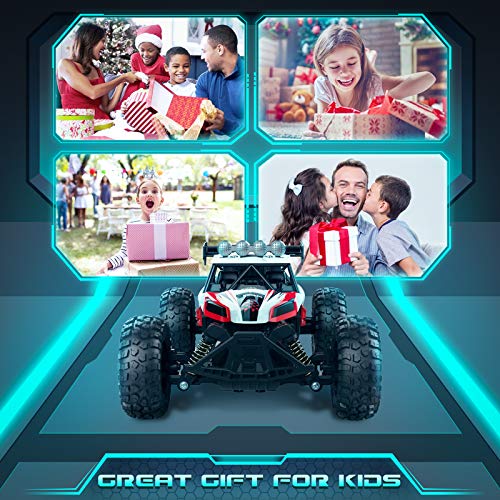 RC Car, SPESXFUN 2021 Newest 1:14 Scale High Speed Remote Control Car, 2.4Ghz Off Road RC Trucks with Two Rechargeable Batteries, Electric Toy Car for All Adults & Kids