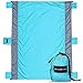 SHINE HAI Outdoor Beach Blanket, Lightweight Durable Nylon Sand Free Quick Drying Picnic Blanket, Large Picnic Blanket 7.5’ x 6’ Water Resistant, Portable Beach Mat with 4 Anchor Pockets