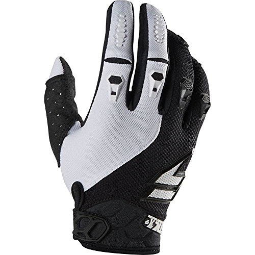 Shift Racing Faction Mainline Men's Off-Road Motorcycle Gloves - Black/White / 2X-Large