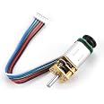 Micromotore DC Con Riduttore E Encoder Hall 6V 60 RPM, Coppia Elevata Per Robot E Serrature