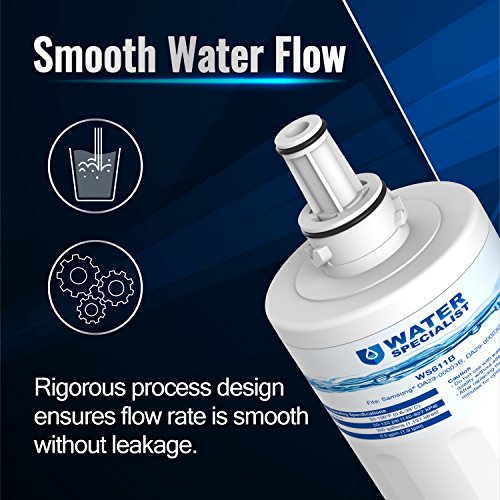 Waterspecialist DA29-00003G Refrigerator Water Filter Replacement for Samsung DA29-00003G, DA29-00003B, DA29-00003A, HAFCU1, 2 Pack - Thumbnail 5