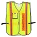 Security Safety Vest with Reflective Strips, One Size Fits All (1-pc, Neon Lime)
