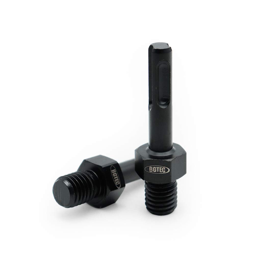 BGTEC Adapter M14 Male Thread to SDS Plus Shank for Diamond Core Bits 2pcs