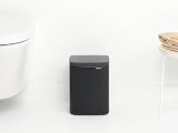Brabantia Bo Waste Bin 4L Small Wall Mount Matt Black Easy Open Soft Close view 8