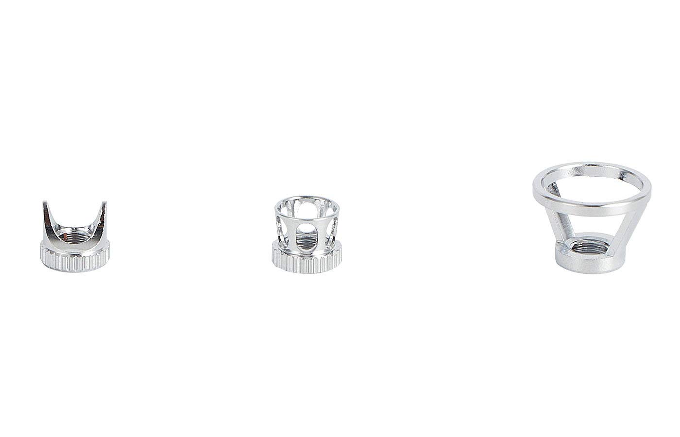 ROSEMARY 3pcs Universally Applicable Airbrush Needle Cap Replacement Part for Different Spraying Effects