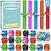 POKONBOY Dinosaur Slap Bracelets Dinosaur Party Favors - 24 Pack Silicone Slap Soft Dinosaur Bracelets Toys for Kids Dinosaur Birthday Party Supplies Boys Girls Party Favors Gifts Carnival Prizes Rand