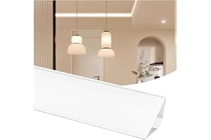 DGLILUAN 6 Pack 3.2ft LED Channel Aluminum Crown Moulding LED Diffuser Track for Ceiling Indirect Lighting, Top Corner Aluminum Strip for Ceiling Lighting Cornice Coving Decor (White)