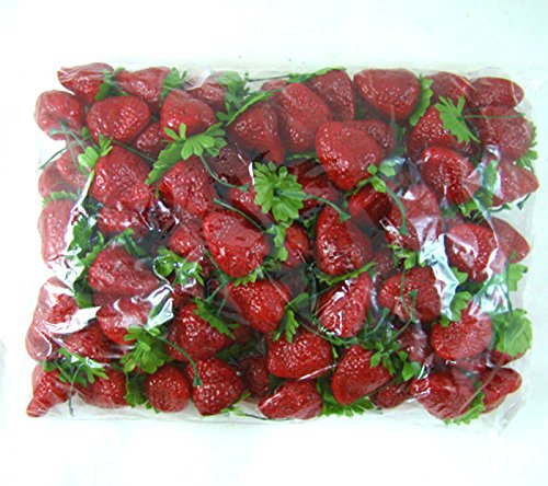 Fake food Fruit Model House Party Kitchen Decor Prop Mini Artificial Strawberry