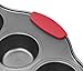 Elite Bakeware Nonstick Muffin Pan with Silicone Handles, Cupcake Maker, 2 Pans