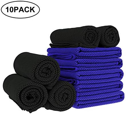 Tagefa 40"x 12" Upgrade Thick Cooling Towels, Cold Neck Wraps for Hor Weather, Sports, Gym, Yoga, Fitness, Travel, Outdoor