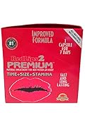 RedLips 2 Premium Improved Formula Male Enhancement Sex Pill 1250mg!- 24 Pills!