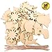 WXJ13 30 PCS 6 Styles Wooden Christmas Hanging Ornaments, for DIY Wood Crafts Christmas Decoration, Christmas Tree Ornaments