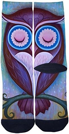 VariClouds Men's Women's Custom Owls Creative Casual Fashion Crew Socks
