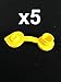 Mr. Yellow Cap 5pcs Gas Can Vents For Plastic Gas Cans - Yellow Plastic Gas Can Vent Caps, Gas Can Breather Vent Kit, Fuel Vent Caps For Gas Cans Suitable For Plastic And Metal Fuel Jugs, Gas Vent Cap
