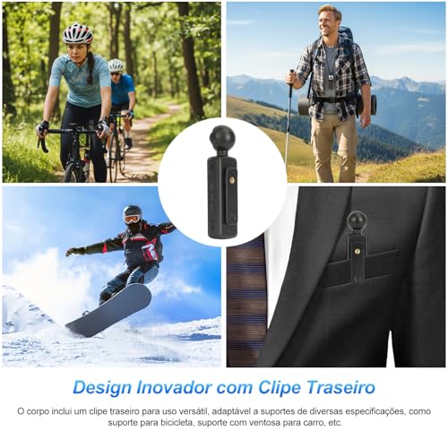 Mini Câmera Portátil, Câmera de Ação HD 1080P de Bolso 180 ° Câmera Esportiva Wifi Rotativa para Esportes Ao Ar Livre, Ciclismo