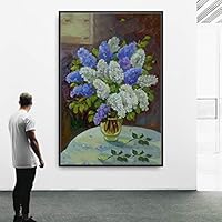 Framed Canvas Wall Art Flowers Canvas Prints Home Artwork Decoration for Living Room,Bedroom - 16x24 inches