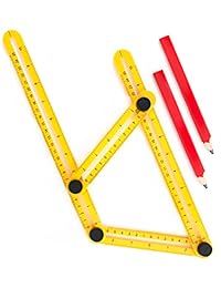 Buscador de ángulo para los Contratistas, handymen & diy ers   Multi Angle Medición Gobernante   maxform Easy ángulo Regla y angleizer plantilla herramienta   Derecho de ángulo herramienta de medición para Tile Setting & Corte para metal y piedra