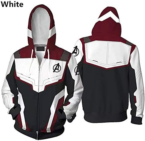 Avengers Endgame Quantum Realm Sweatshirt Jacket Advanced Tech Hoodie Cosplay Costumes