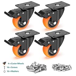 4 inch Swivel Caster Wheels with Safety Total