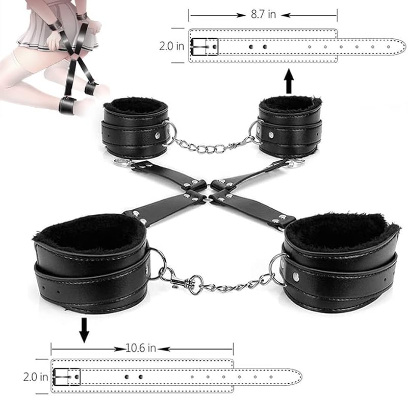 11 Stück SM Sex Bondage Set, BDSM Fesseln Sex Set Sex Spielzeug Anal Plug Butt Plug Set für Anfänger, Erotiek SM Sexspielzeug Erotik Handschellen für Paare Extrem Sex (Schwarz)